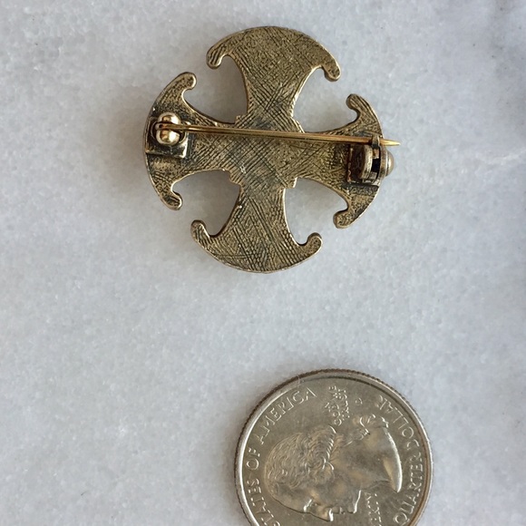 💟Multicolor Gem Silver Rustic Pin Brooch💟 - Picture 5 of 5